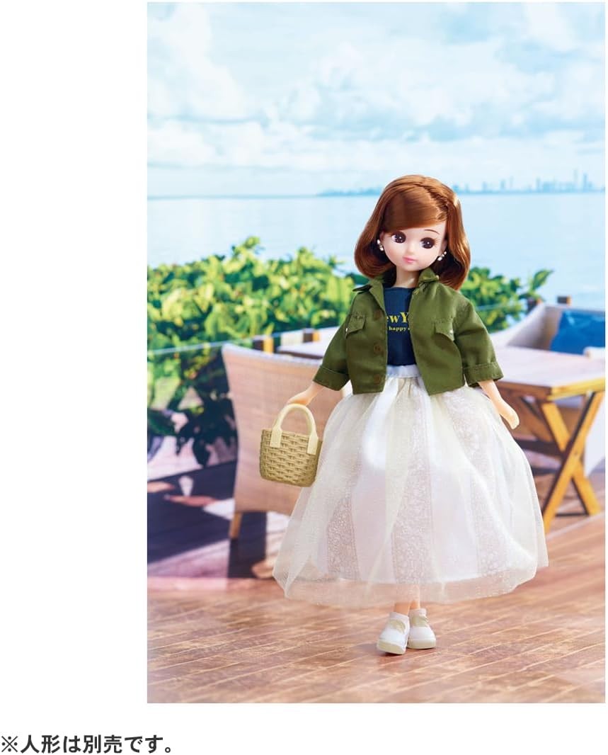 タカラトミー リカちゃん ドレス LW-19 シーサイドカーキ リカちゃん人形 洋服 服 靴 着せ替え おしゃれ遊び おままごと おもちゃ 3歳以上 サムネイル2