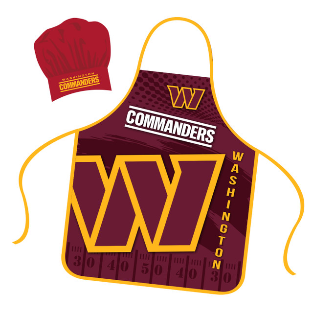 Washington Commanders Mojo Chef Apron and Hat Set