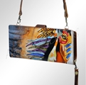 AD Hand Painted Leather Sling Wallet