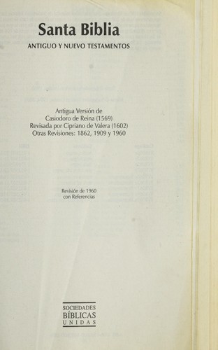 Santa Biblia-Rvr 1960 by Reina-Valera