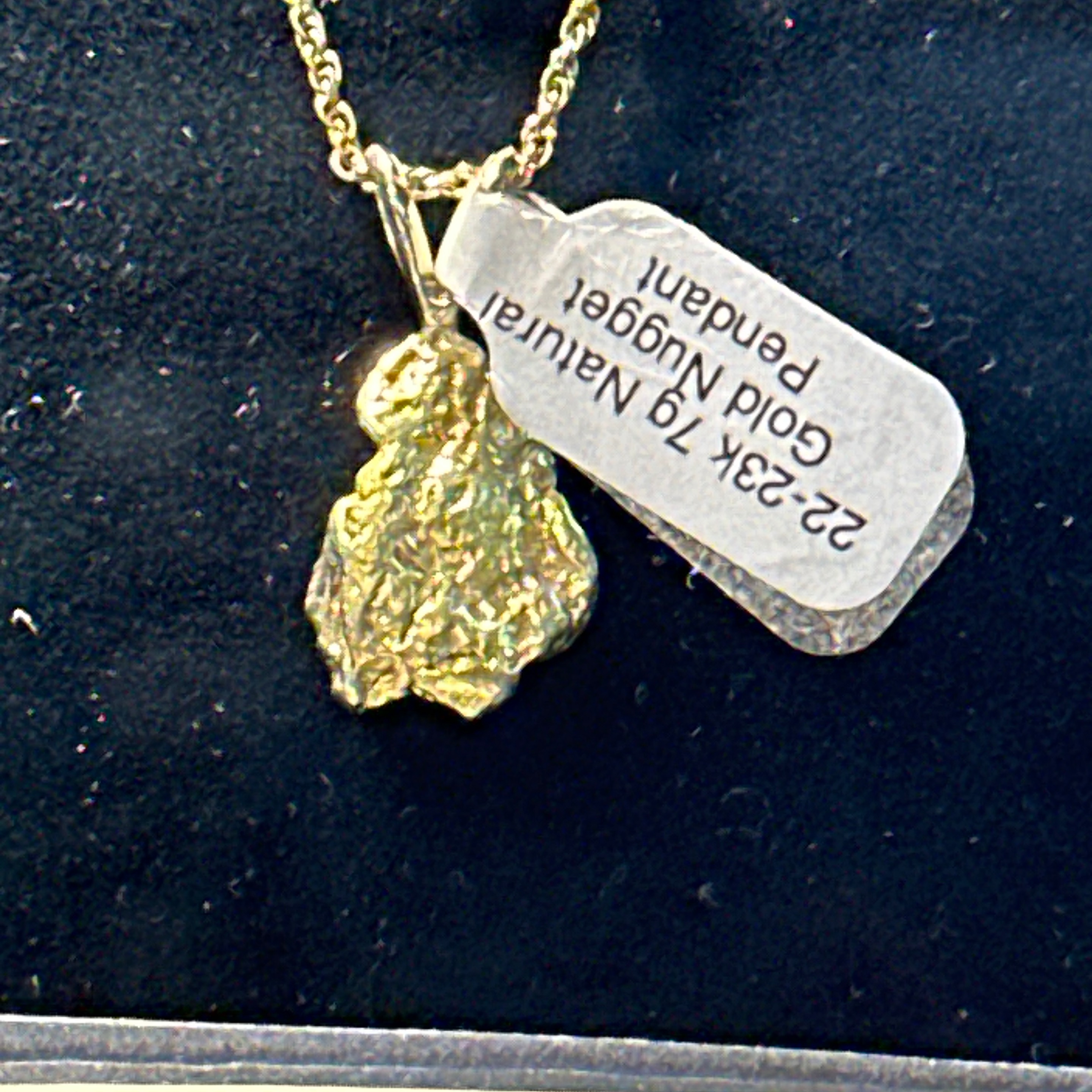 7gr Gold Nugget Pendant