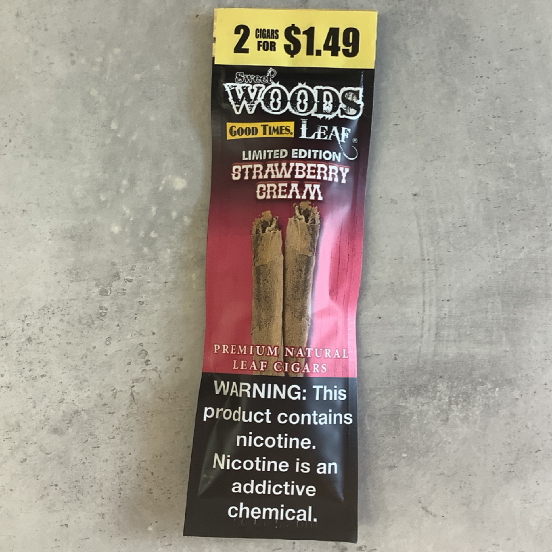 Sweet Woods Strawberry Cream Cigars - Regular