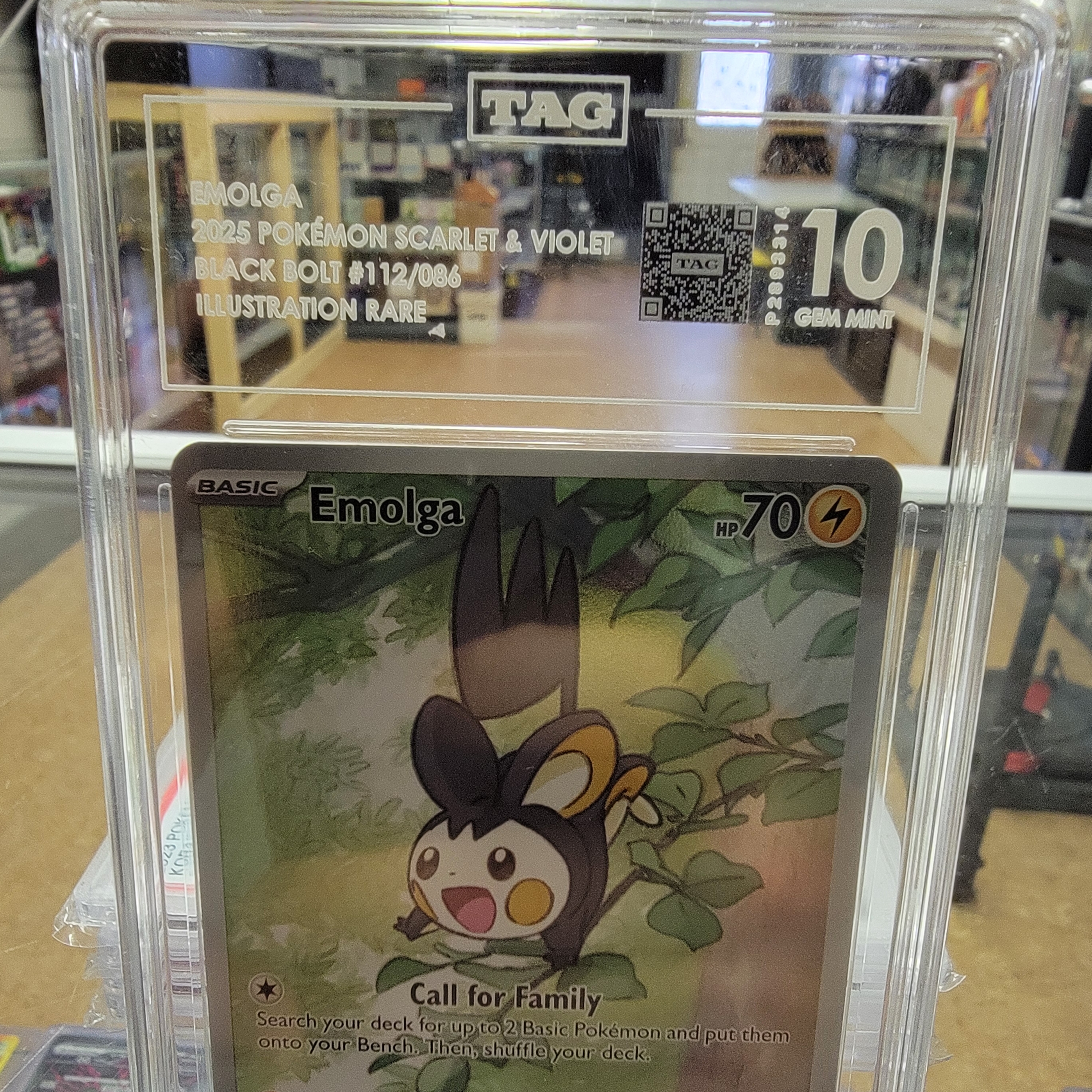 Tag 10 Emolga IR Graded Card