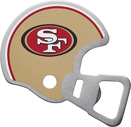 San Francisco 49ers Magnetic Stainless Steel Helmet ottle Opener