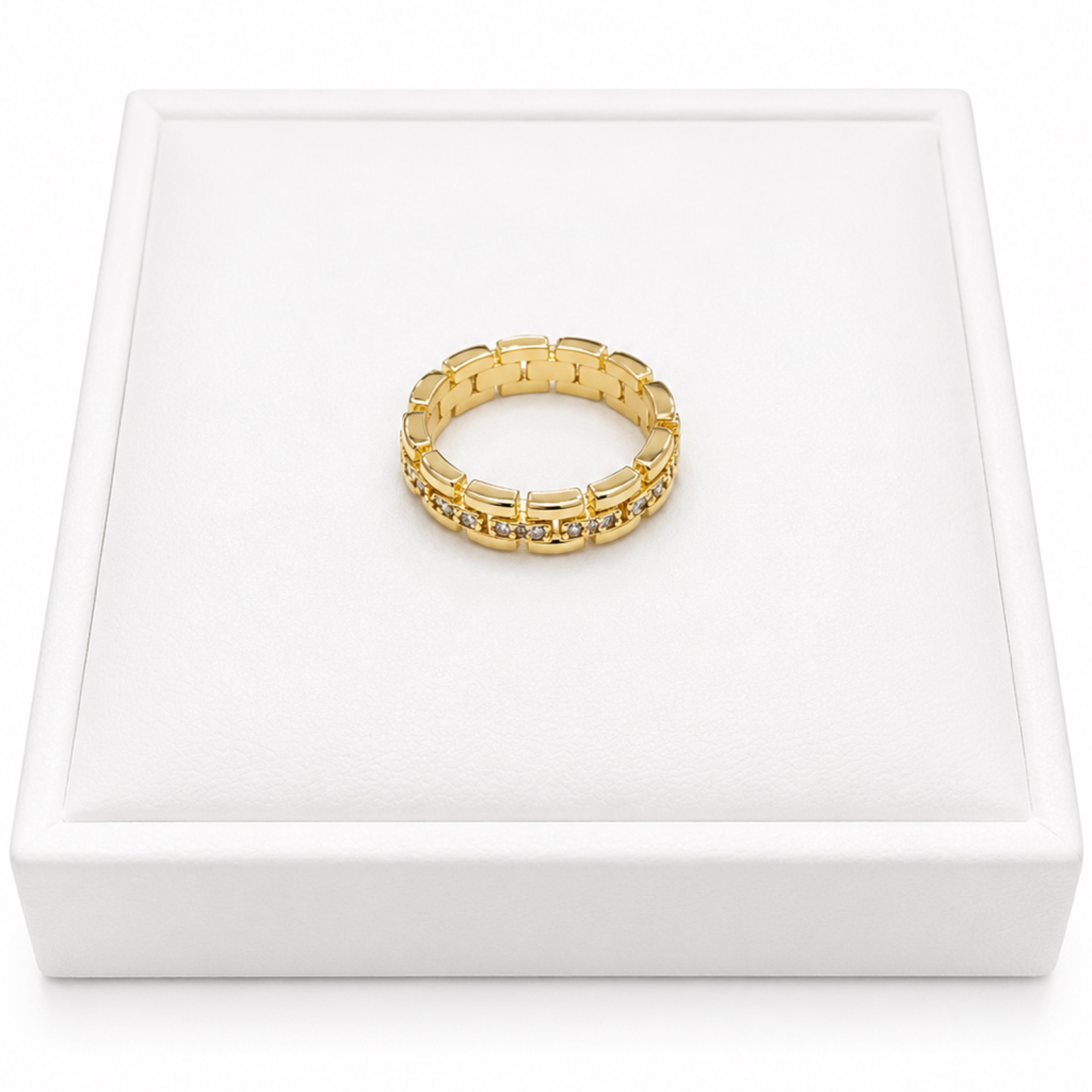 Ring “Chain” Gold  Sz- 6.5