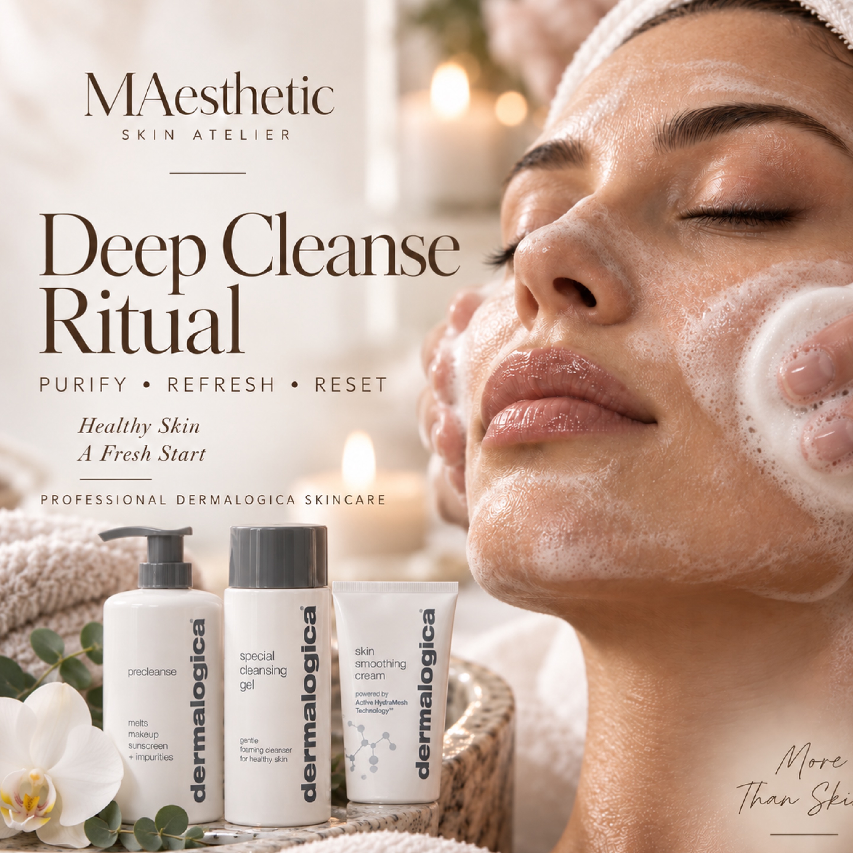 Deep Cleanse Ritual treatment in Calgary at MAesthetics Skin Atelier