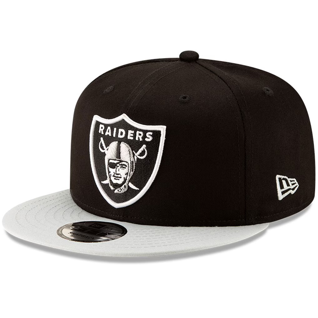 Las Vegas Raiders Black/Silver New Era 9FIFTY Snapback Hat