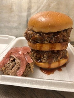 Jerkzilla Pulled Pork Sandwich
