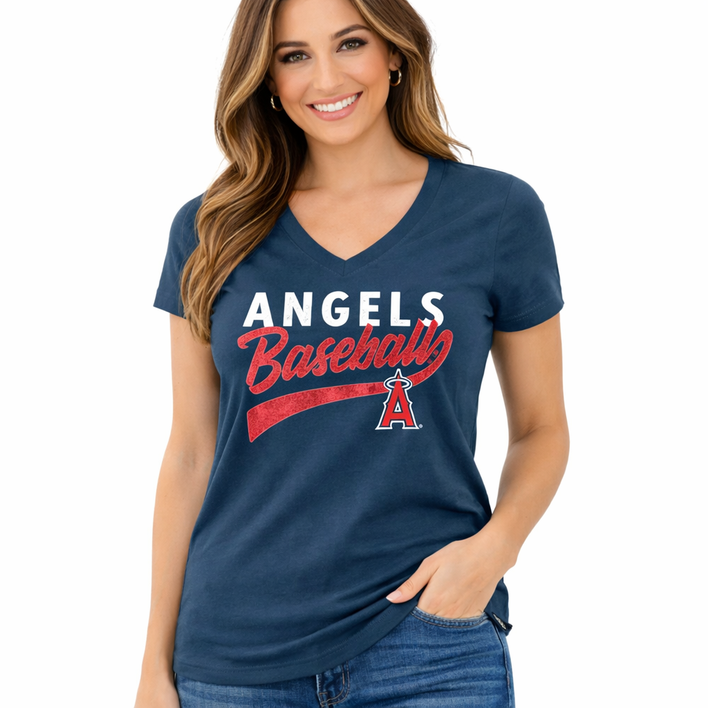 Los Angeles Angels Ladies Glitter Rush '47Brand Shirt