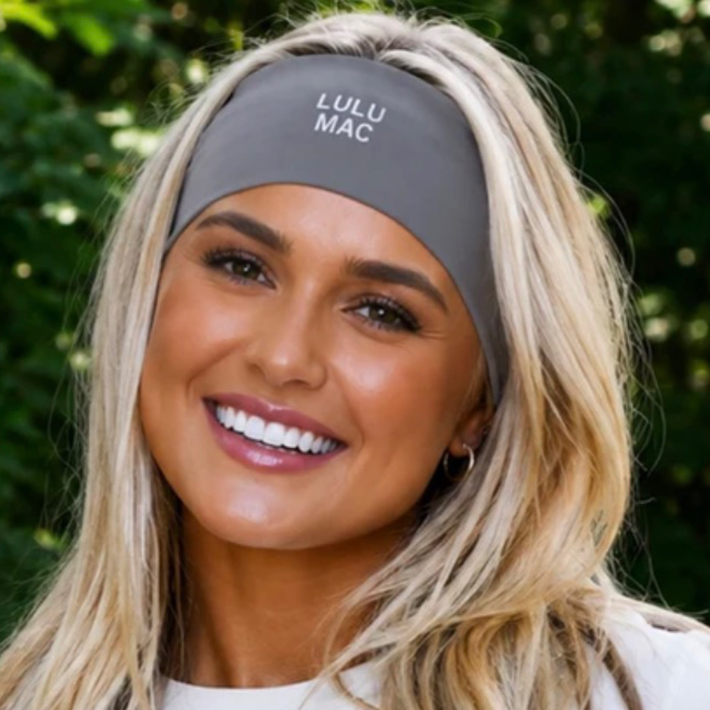 LuluMac headband grey — Bama Tan boutique, Tuscaloosa AL
