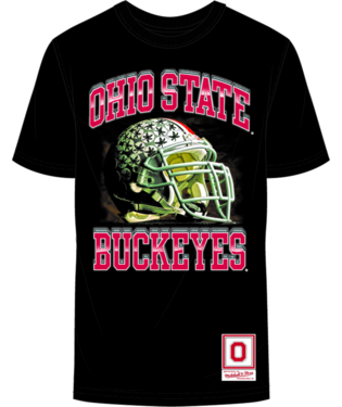 Ohio State Buckeyes Black Mitchell and Ness Football Shirt