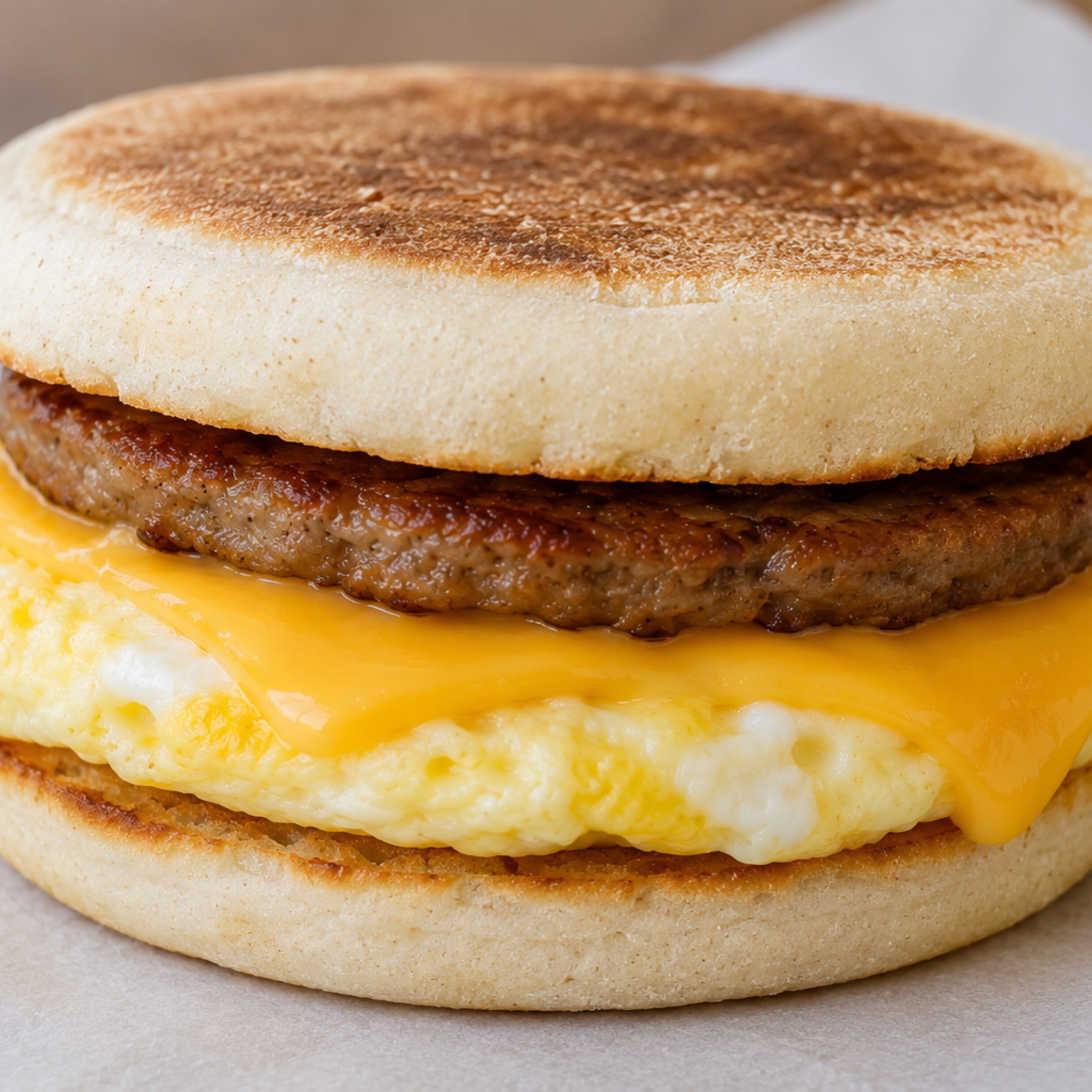 Sausage Egg & Cheese English Muffin
