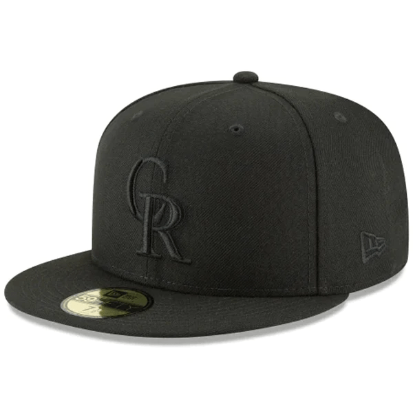Colorado Rockies New Era 59FIFTY Blackout Hat
