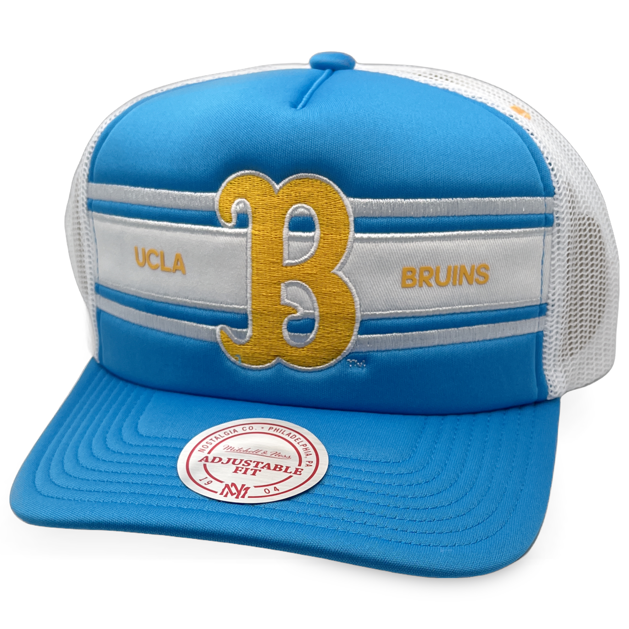 UCLA Bruins Bruins Retro Sideline Trucker Mitchell and Ness Snapback Hat