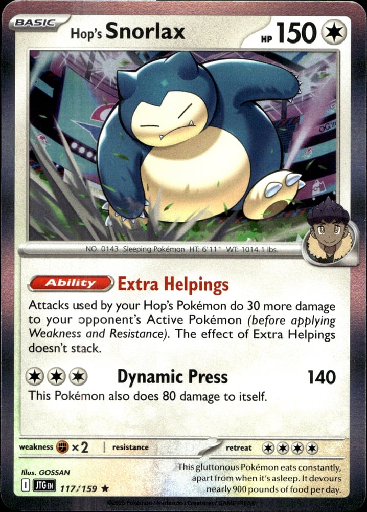 Hop's Snorlax - SV09 117/159