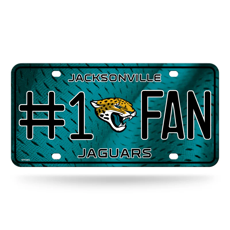 Jacksonville Jaguars #1 Fan License Plate