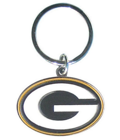 Green Bay Packers Cloisonne Metal Keychain