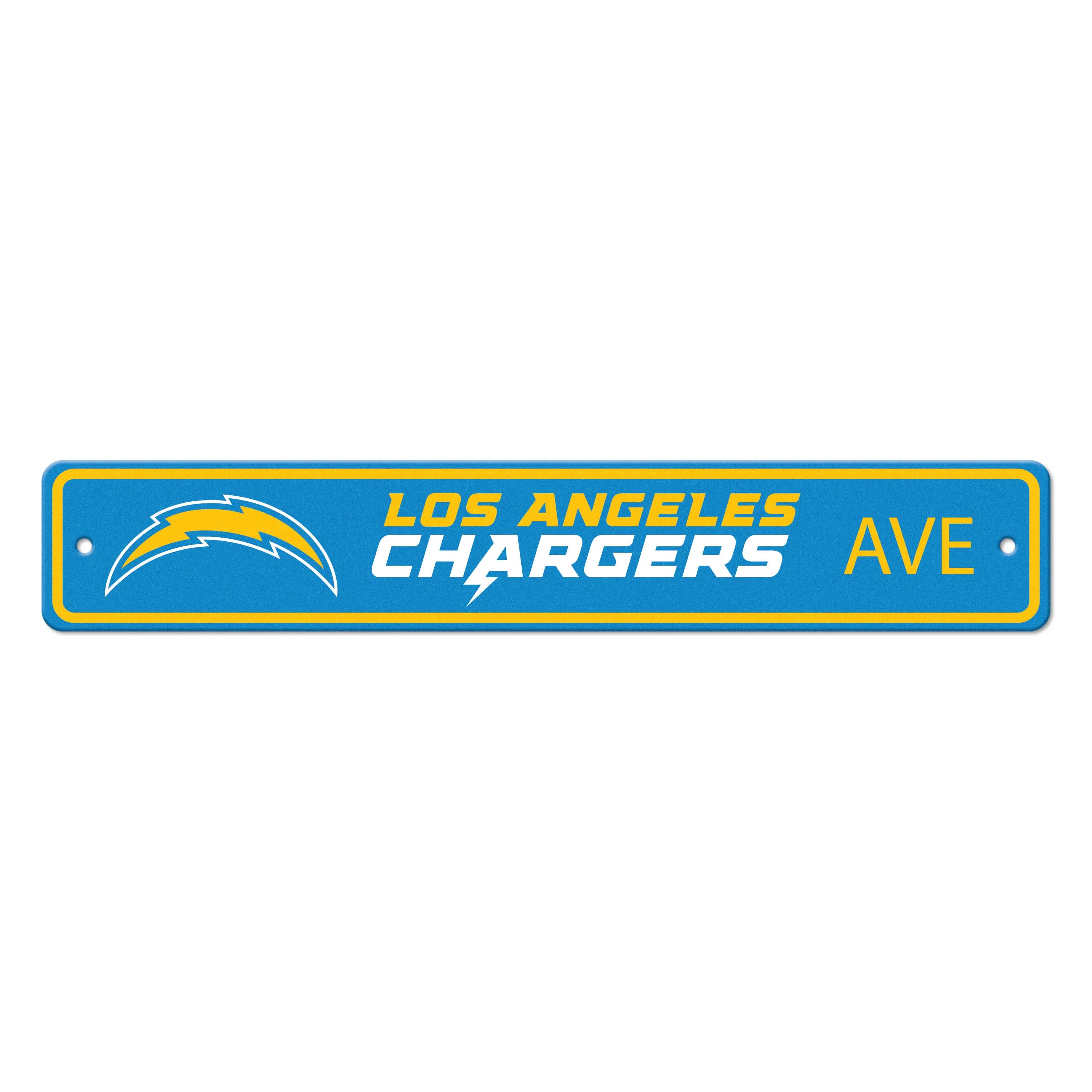 Los Angeles Chargers Ave Street Sign 4x24"