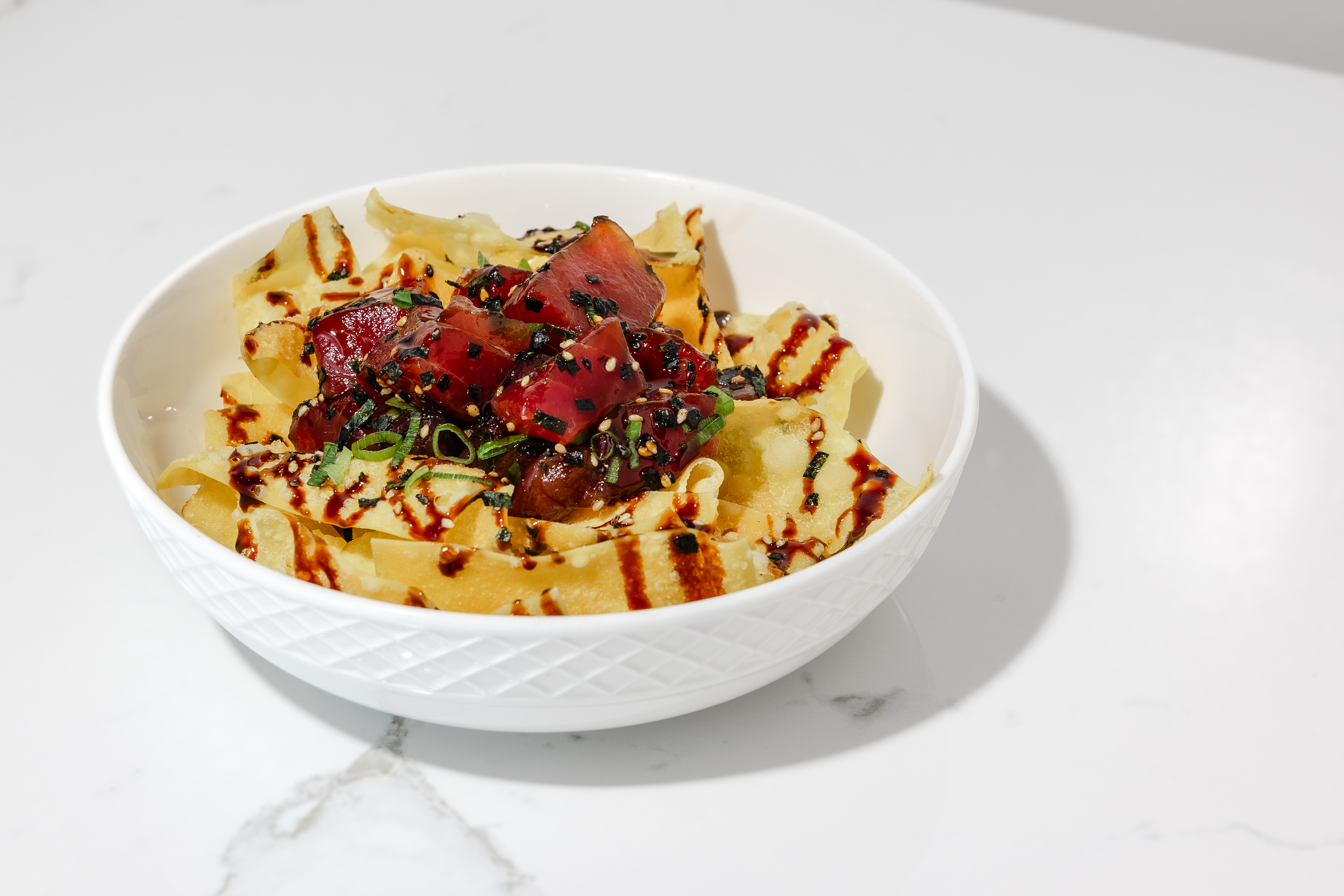 Shoyu Poke Nachos