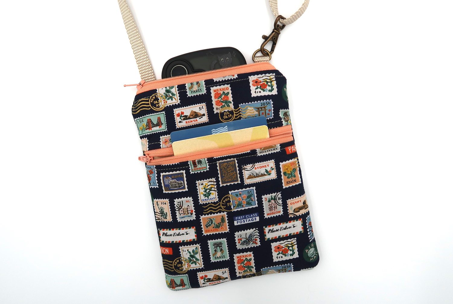 Small Crossbody Bag – Postage Stamps, photo 6 of 11