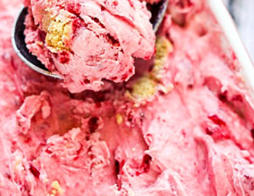 Raspberry Cheesecake Ice Cream Quart