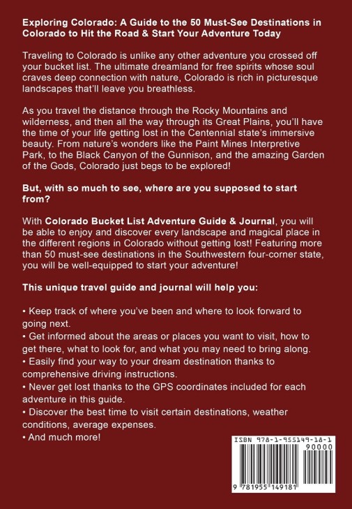 Colorado Bucket List: Adventure & Journal