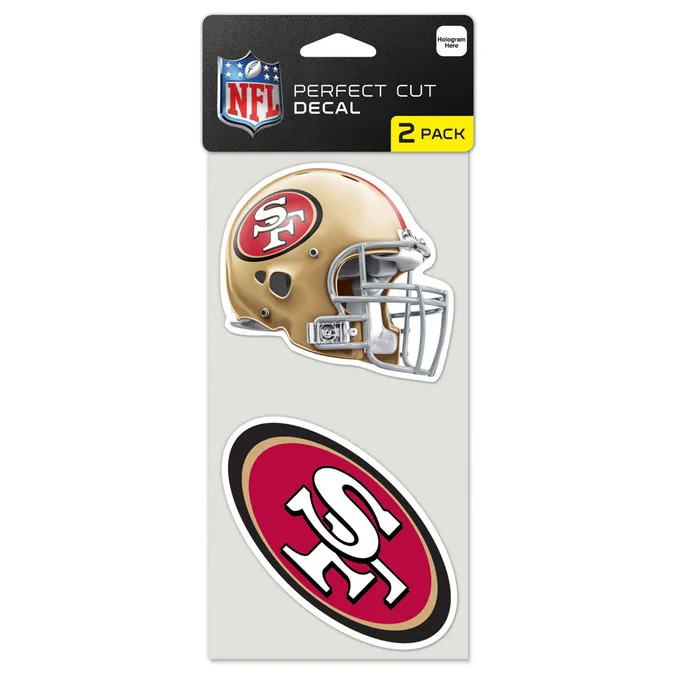 San Francisco 49ers Perfect Cut Decals 2 pack