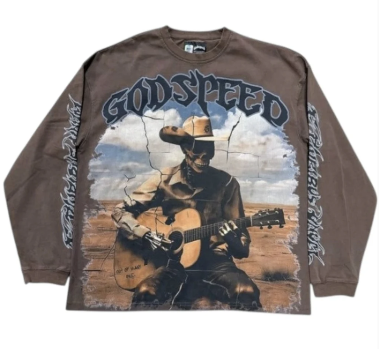 GODSPEED VIRTUOSO LS T-SHIRT BROWN