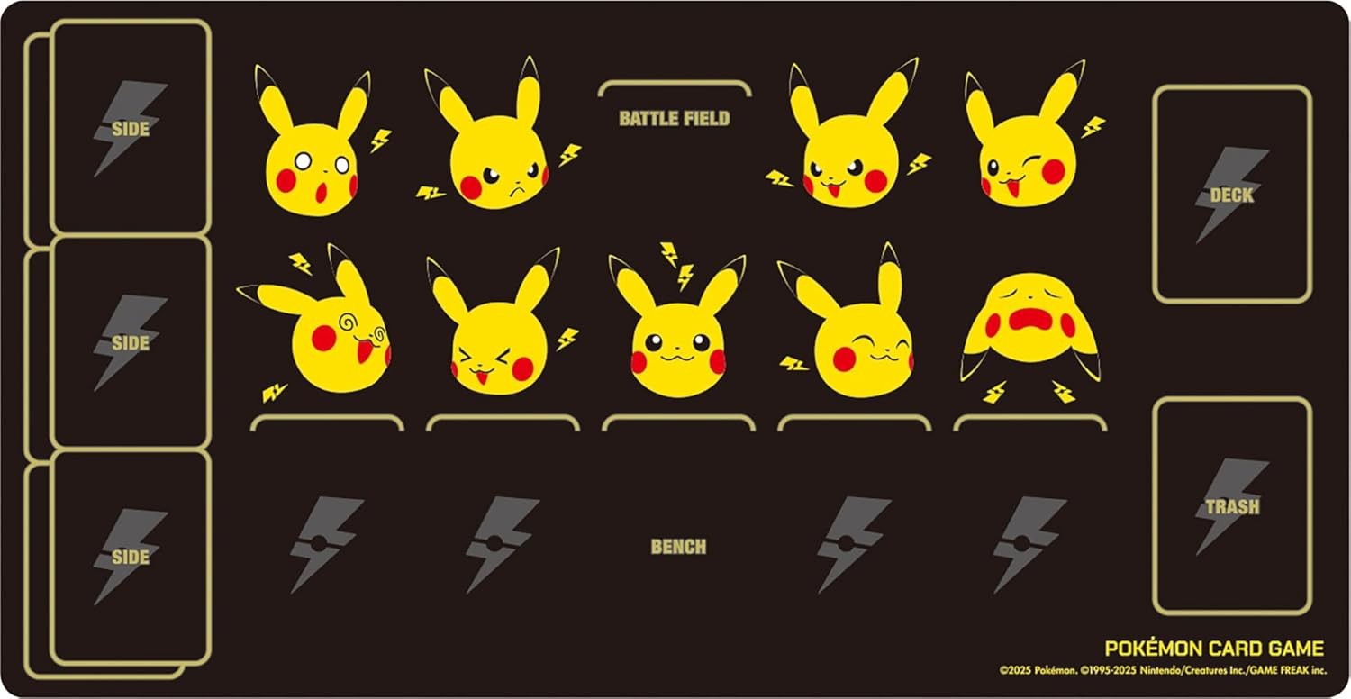 ポケモンカードゲーム ラバープレイマット ピカチュウとかみなり ポケットモンスター ポケカ トレーディングカード
