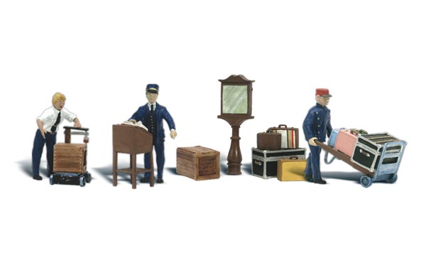 Woodland Scenics Depot Workers & Accessories HO scale