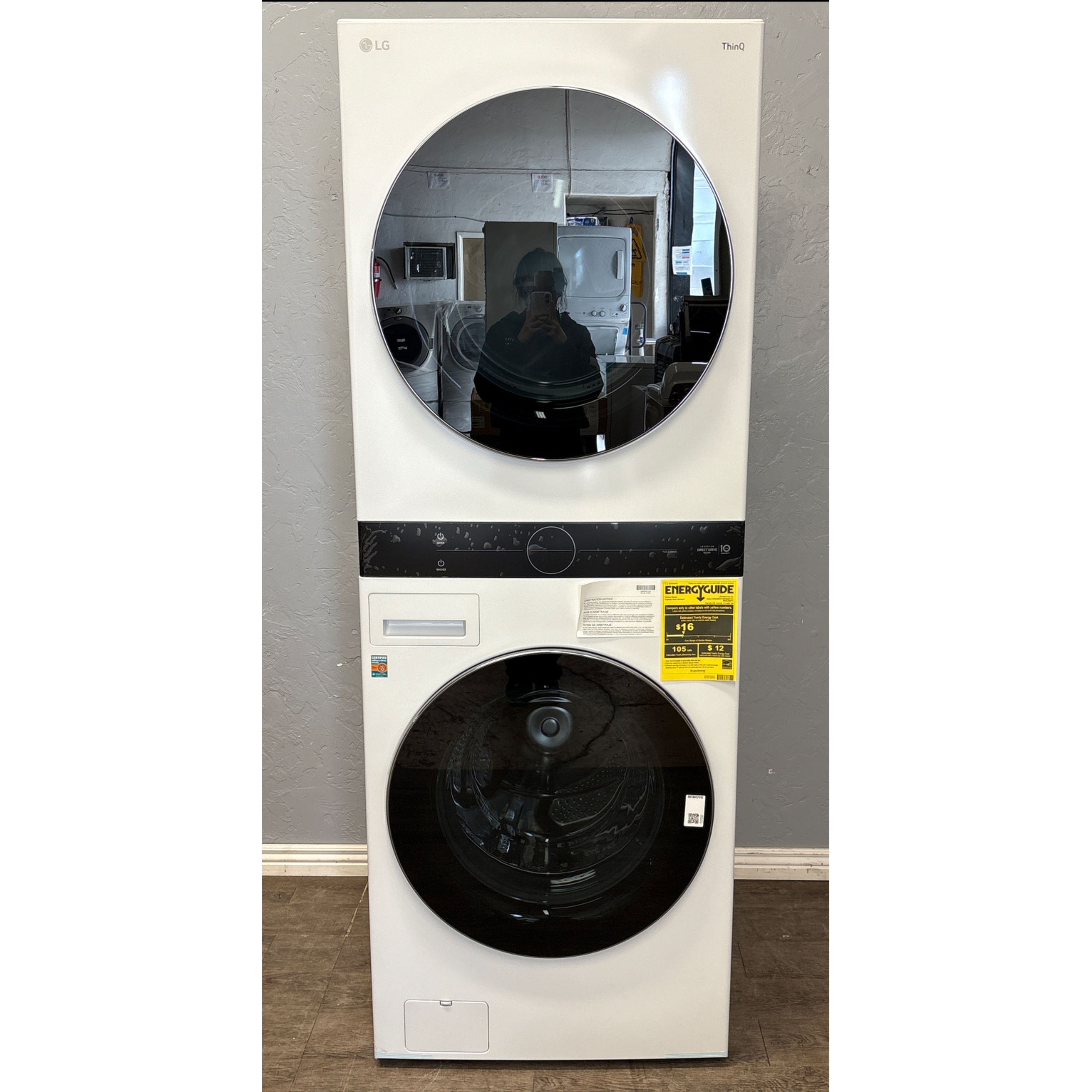 LG 4.5 Cu. Washer & 7.4 Cu. Ft. Gas Dryer WashTower  WKGX201HWA