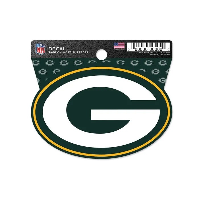 Green Bay Packers Clean Cut Decal 3x4"