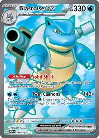 Blastoise ex - 184/165 Ultra Rare NM