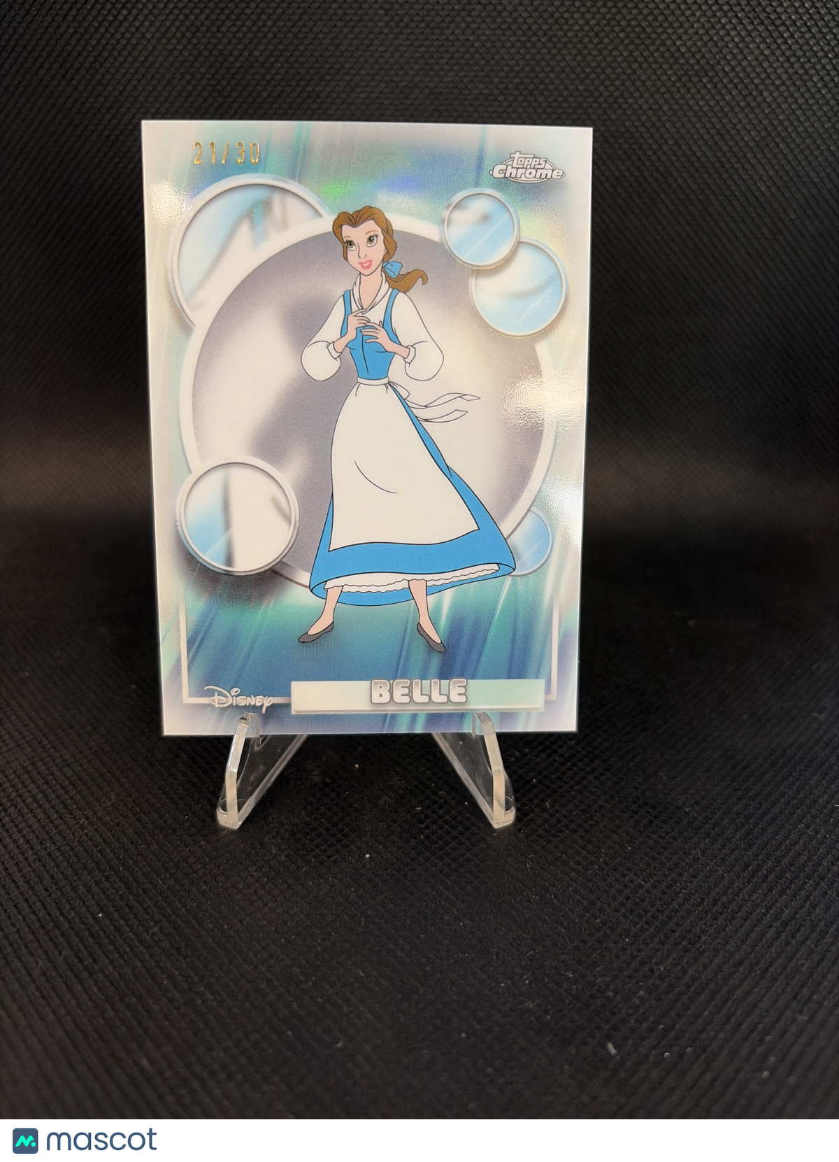 2026 Topps Chrome Disney Belle Pearl Refractor /30 #35