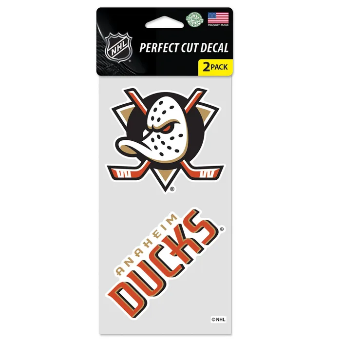 Anaheim Ducks Perfect Cut Decals 2 Pack