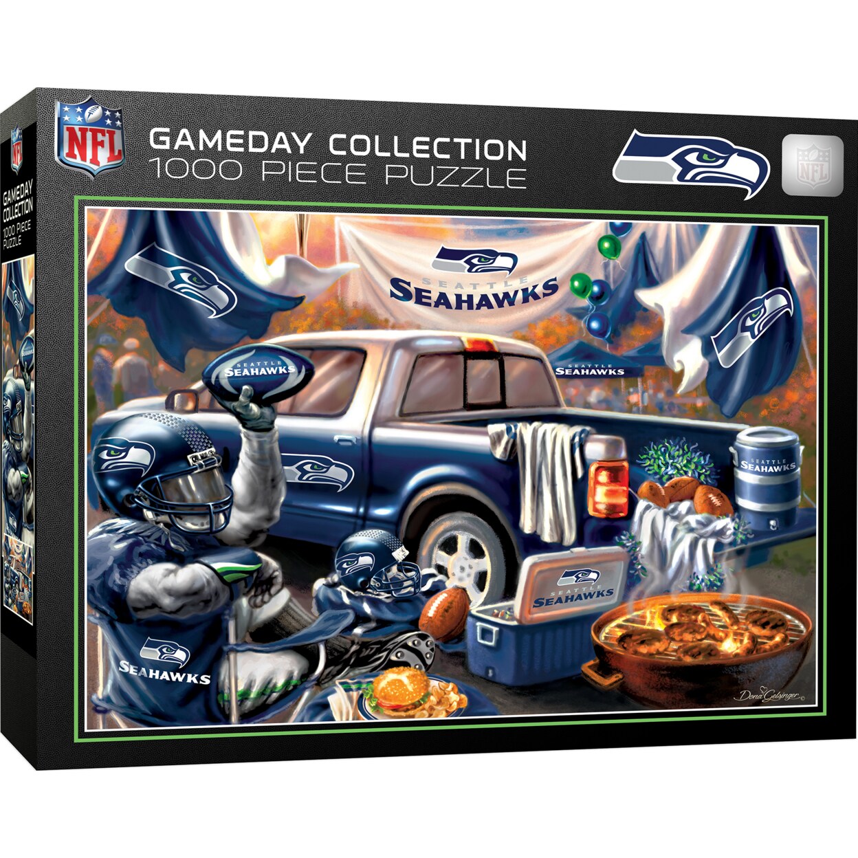 Seattle Seahawks 1000 Piece Gameday Design Puzzle