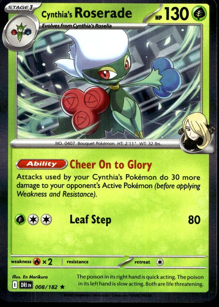Cynthia's Roserade - SV10 8/182