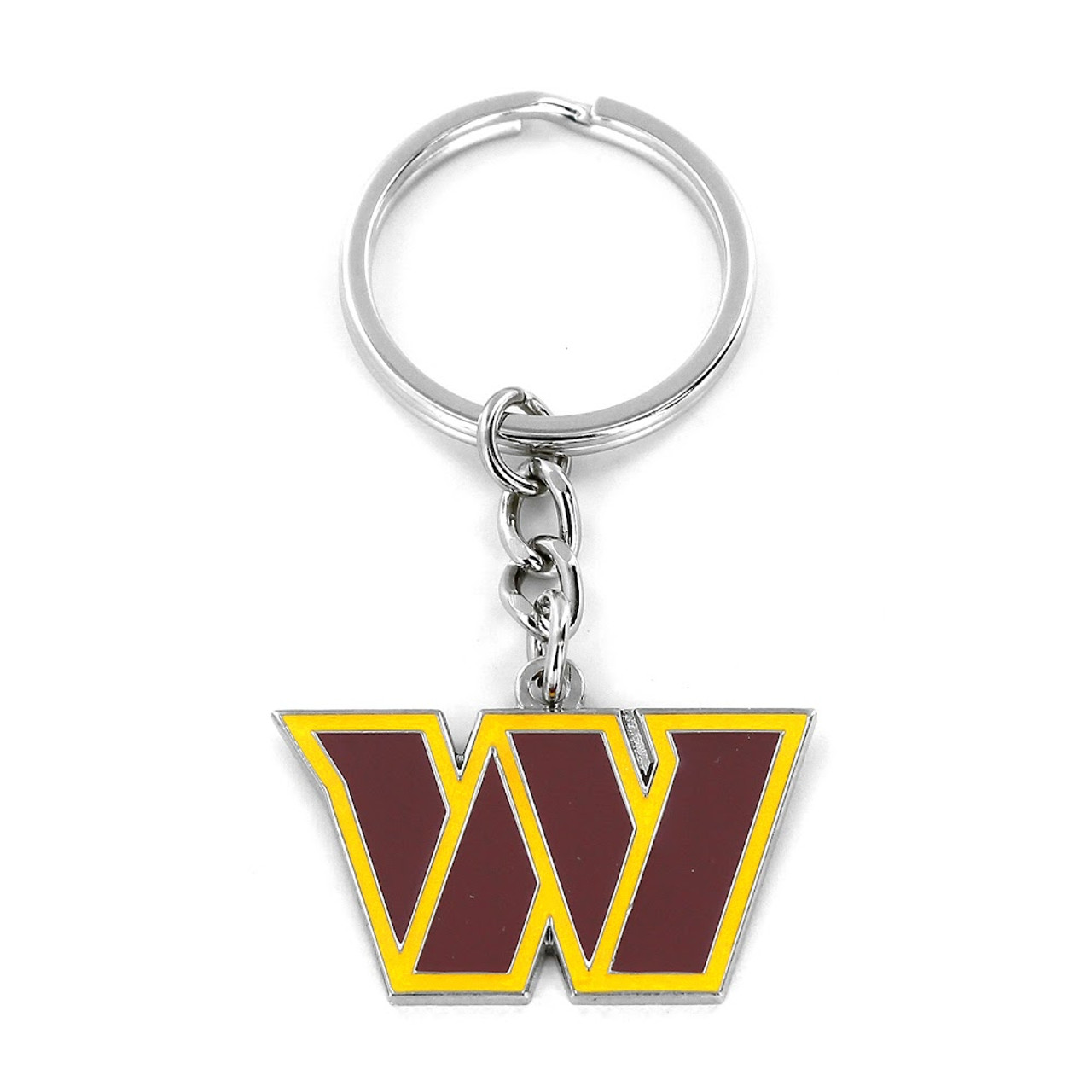 Washington Commanders Chrome Keychain