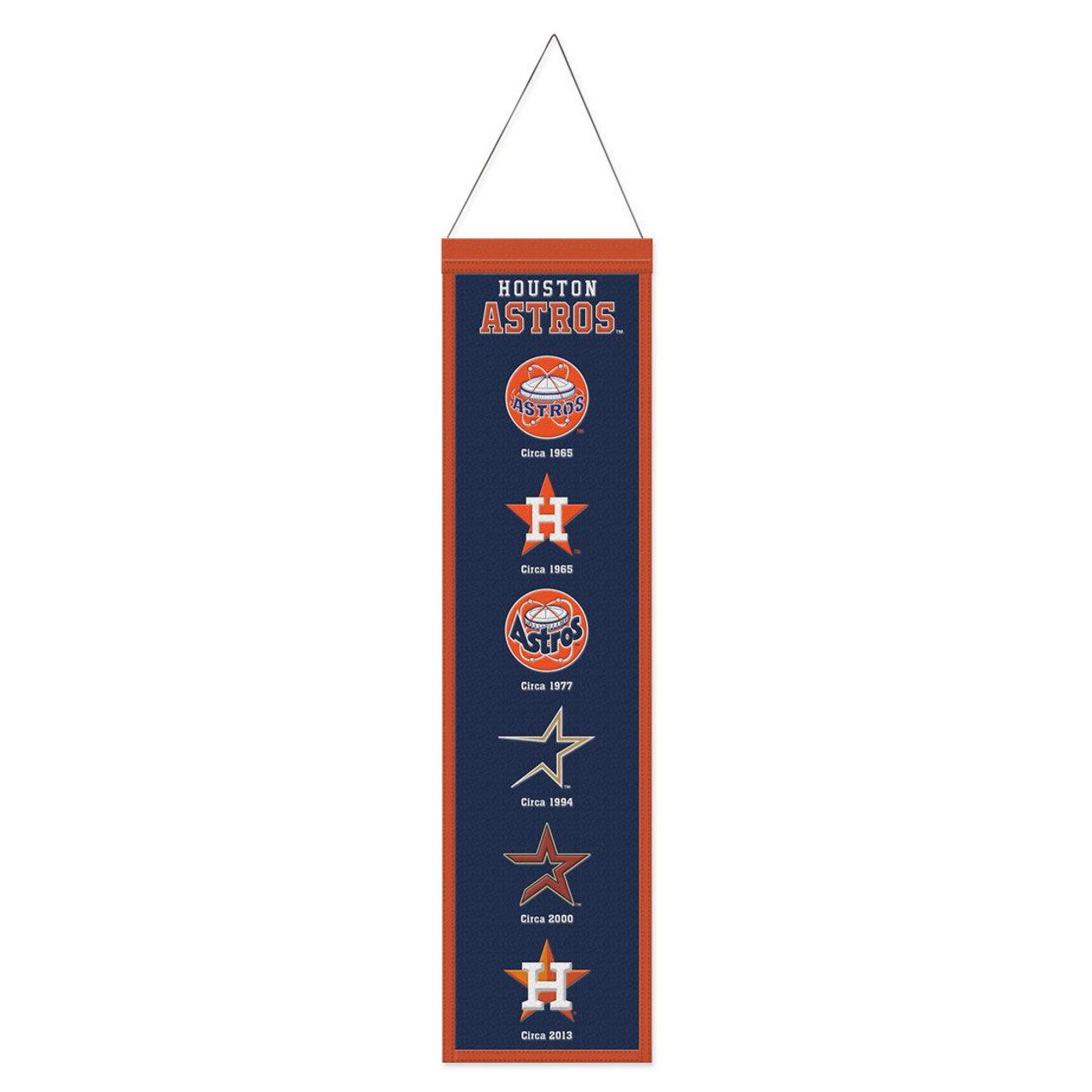 Houston Astros Wool Evolution Banner 8x32"