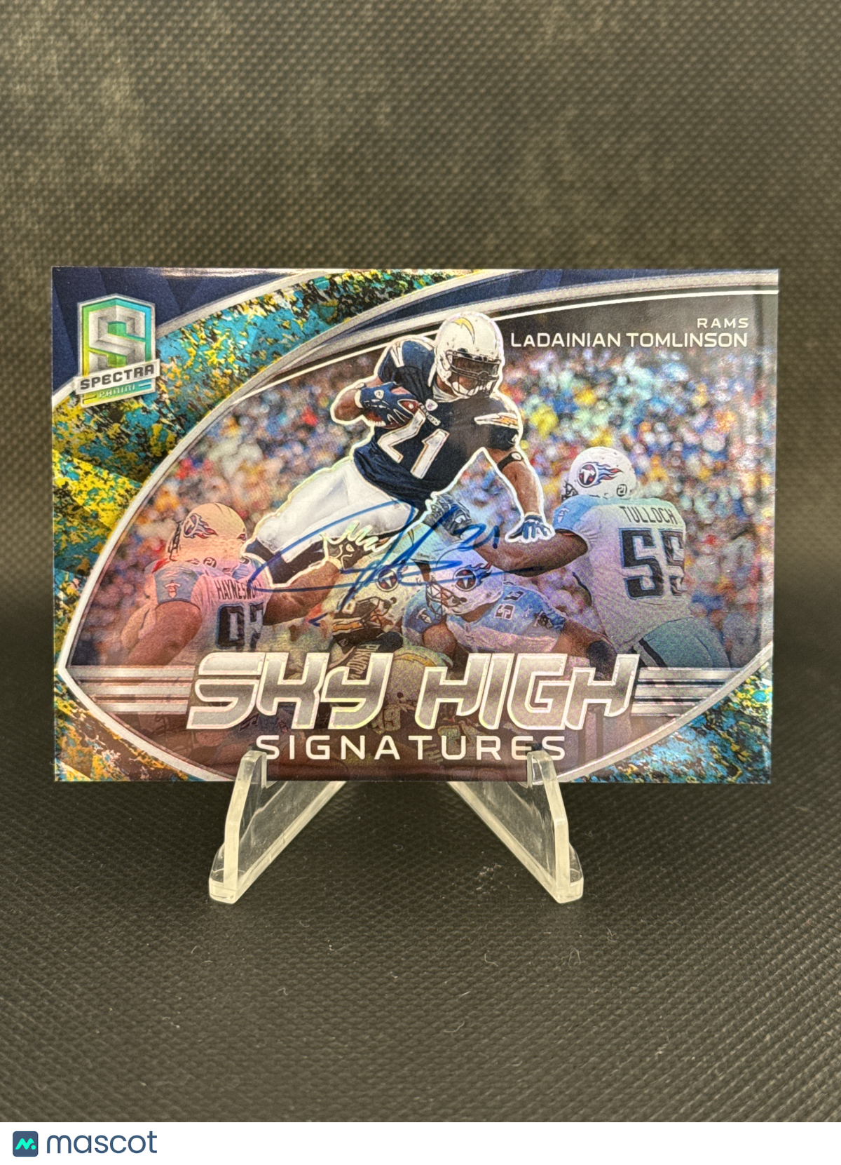 2022 Panini Spectra Prizm Sky High Signatures LaDainian Tomlinson /8 Auto