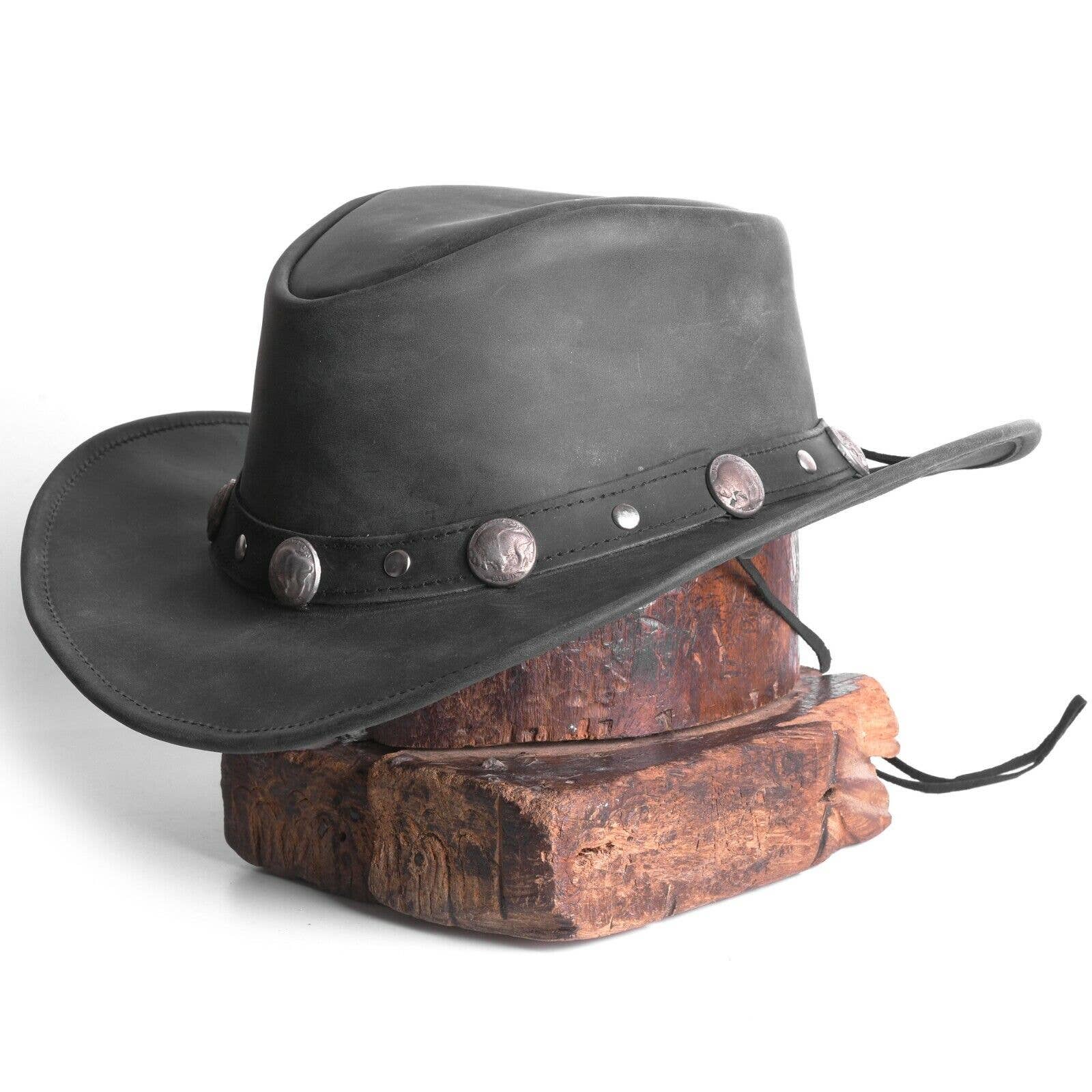 Bullring Leather Hat Western Cowboy for Men & Women Shapeabl