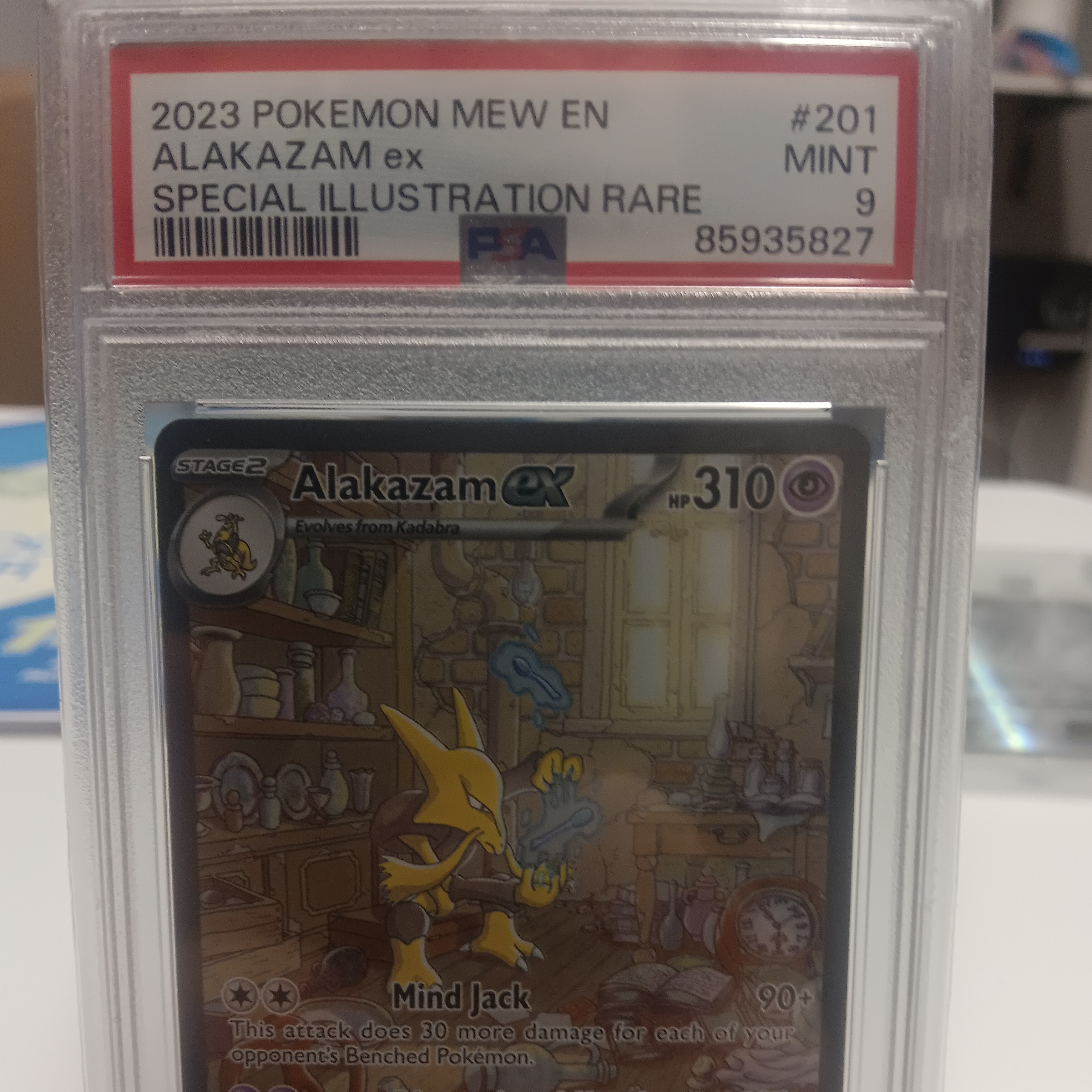 Psa 9 Alakazam SIR Graded Card