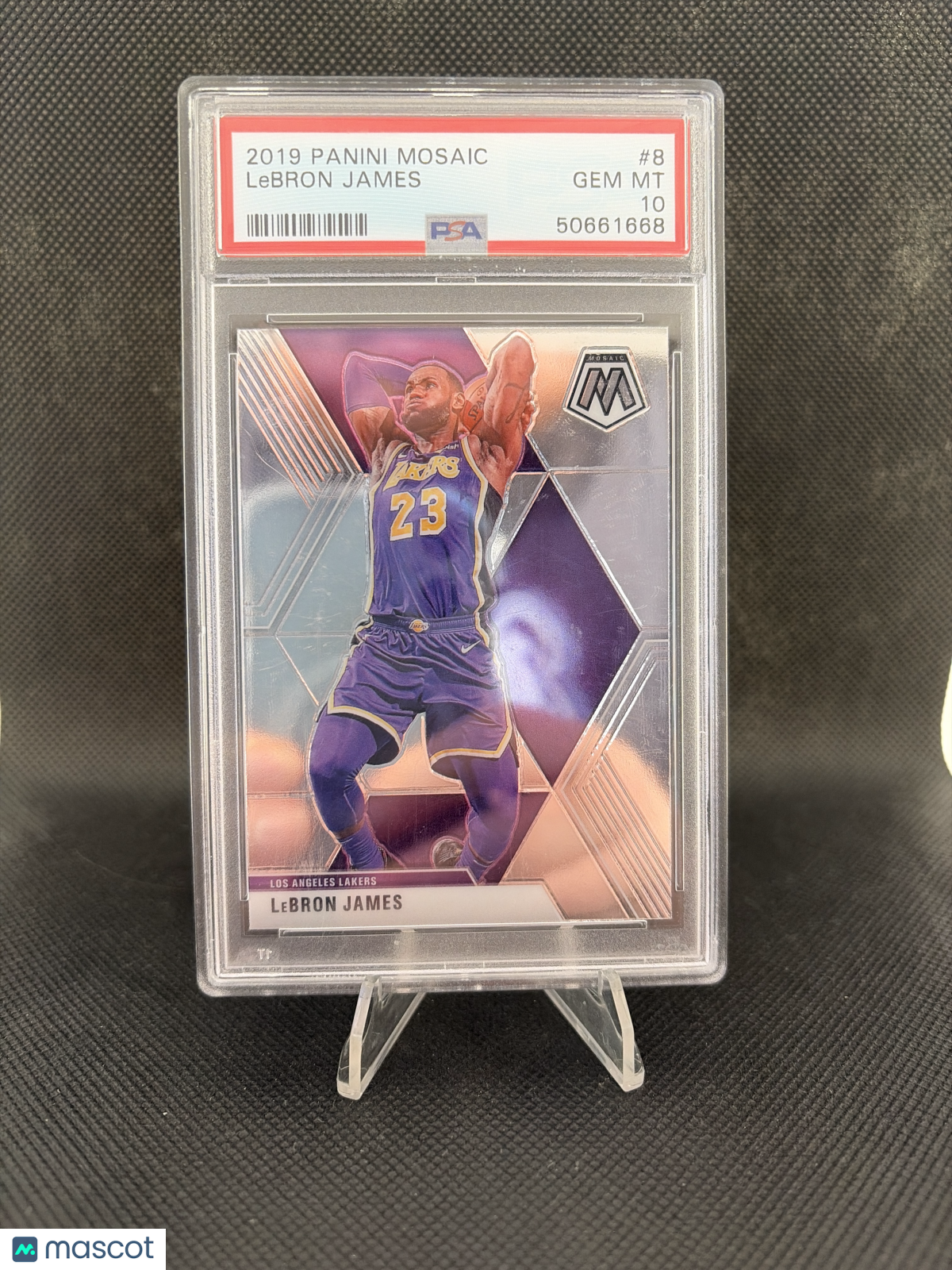 2019 Panini Mosaic LeBron James #8 PSA 10