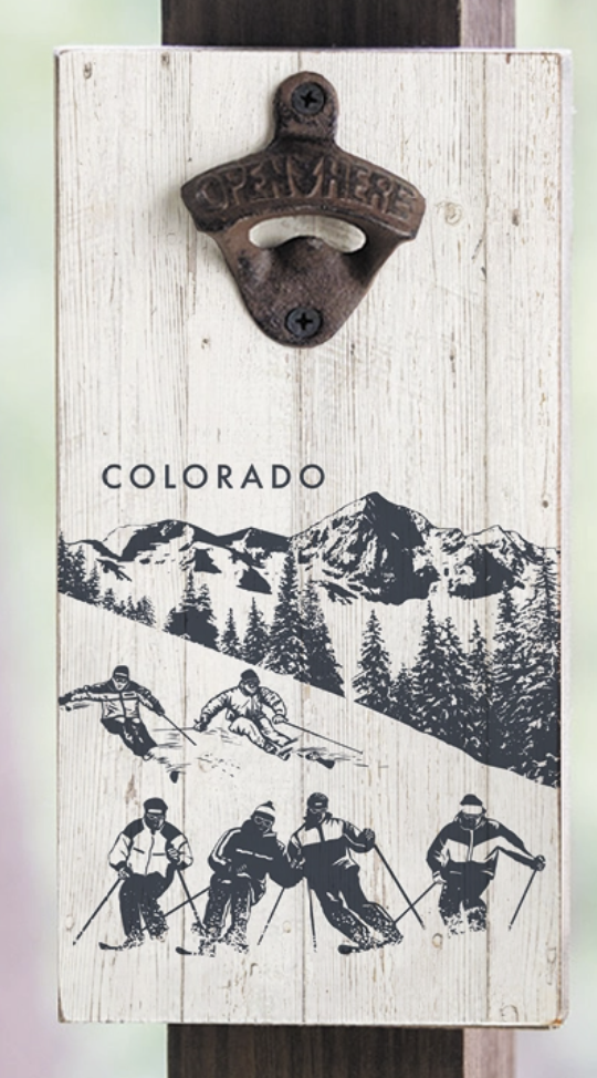 Ski Run Wall Mounted Bottle Opener