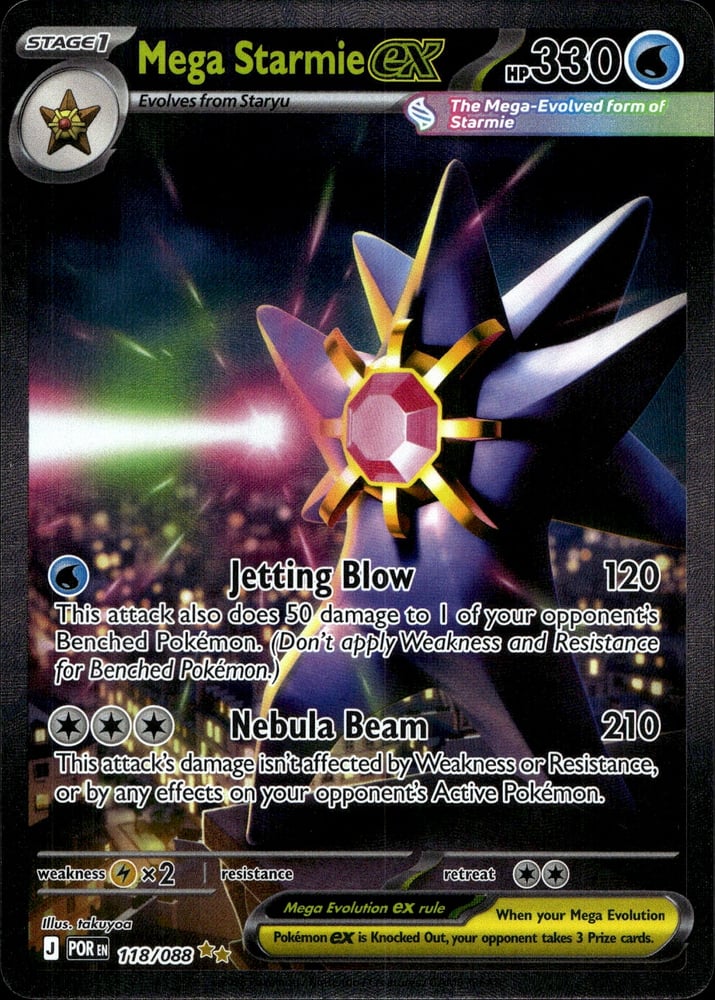 Mega Starmie ex - ME03 118/88