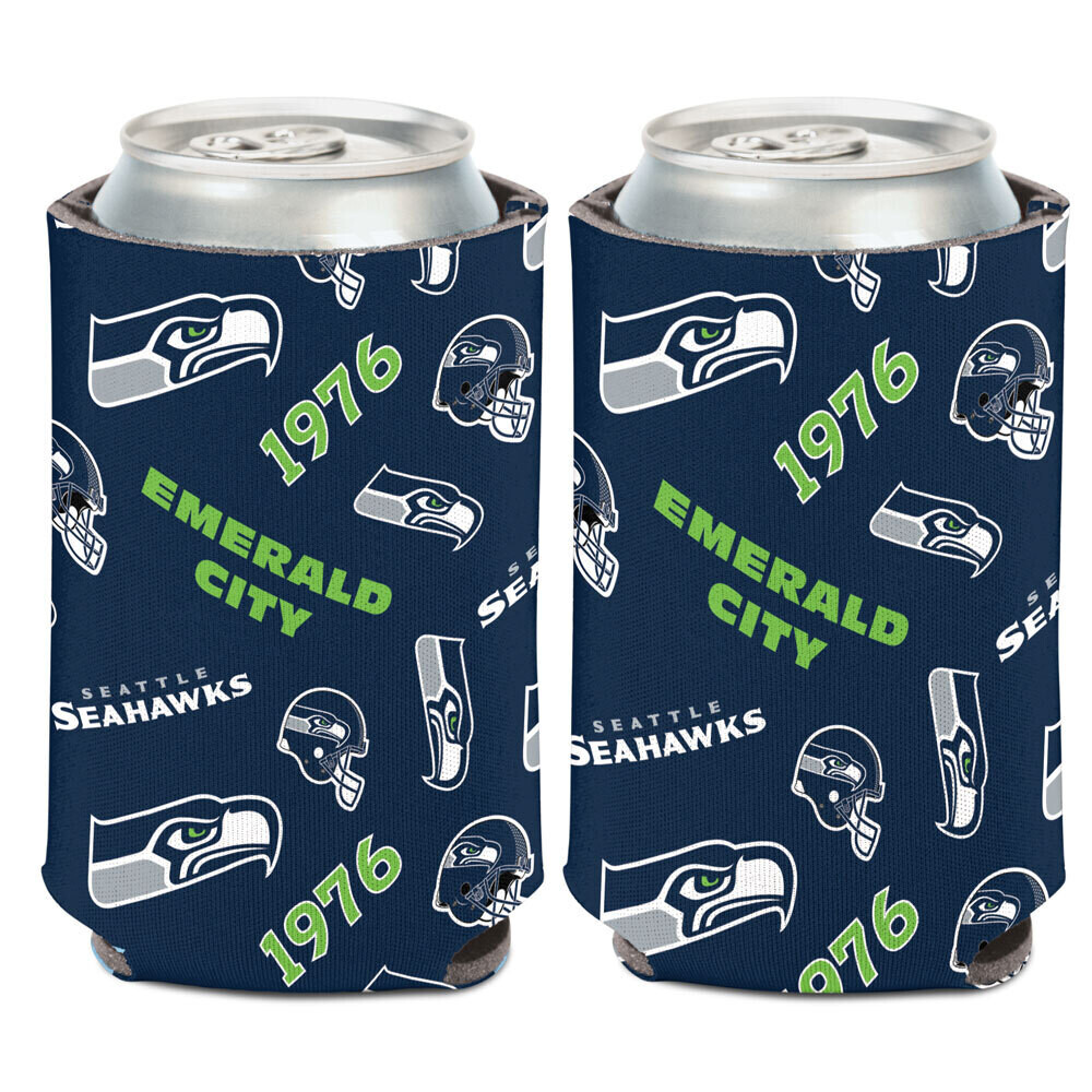 Seattle Seahawks Scatterprint Can Cooler