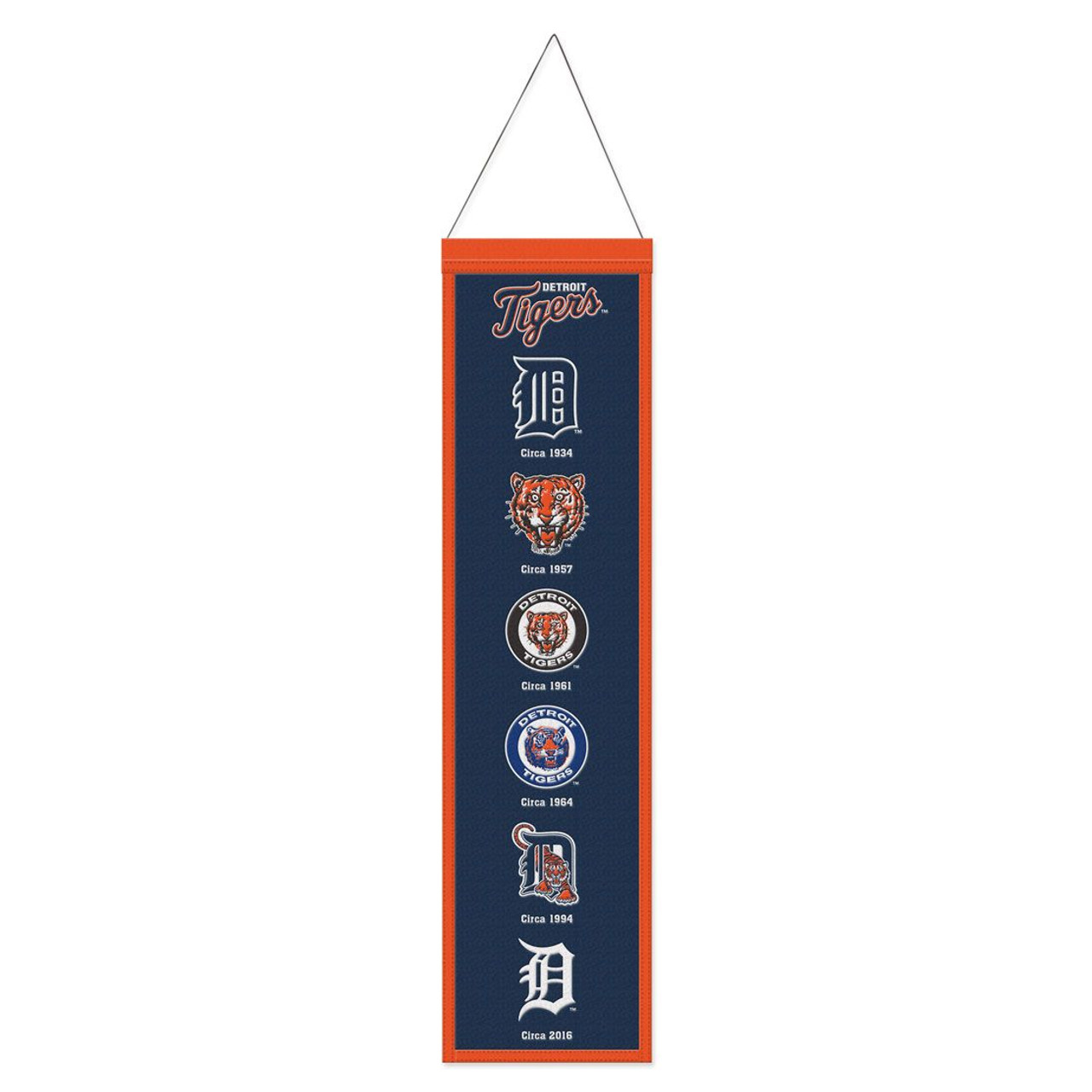 Detroit Tigers Wool Evolution Banner 8x32"