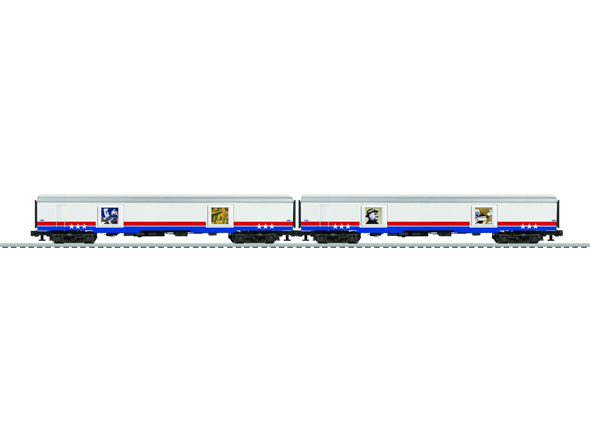 Lionel American Freedom 21" O Scale Passenger Car 2 Pack 683592