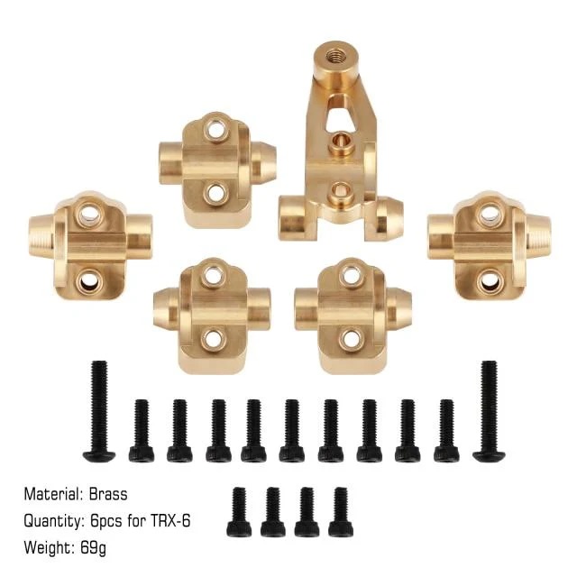 Brass Axle Mount Set Suspension Links Stand For TRX4 TRX6