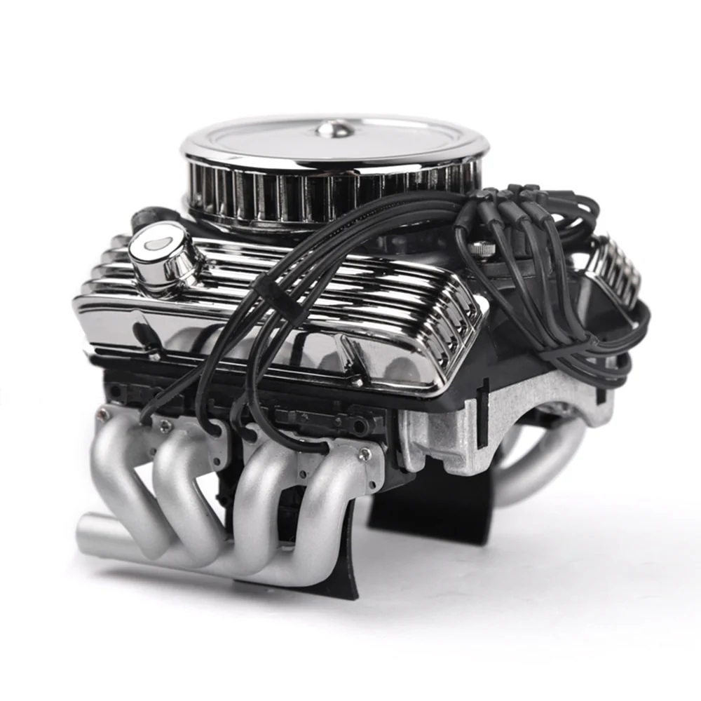 F82 V8 Simulate Engine Motor Cooling Fans For 1/10 RC Crawler